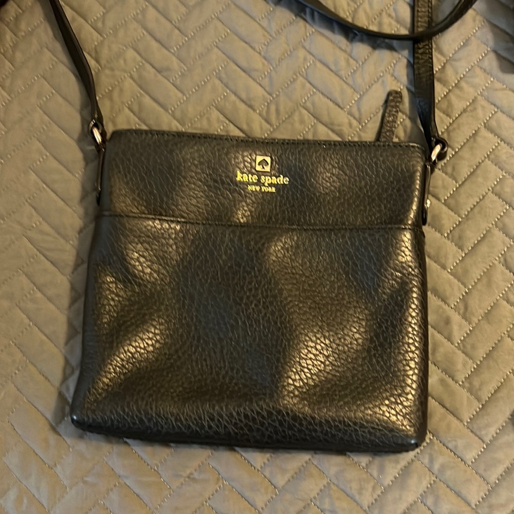 Kate spade black leather cross body